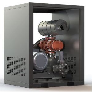 Roots Blower with noise enclosure